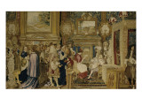 Tenture de l'histoire du Roy  7e pièce : l'Audience du Légat (29 juillet 1964)