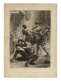 Suite lithographique "Hamlet" : la mort d'Hamlet après le duel