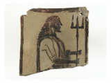 Fragment de plaquette en argile : Poséidon