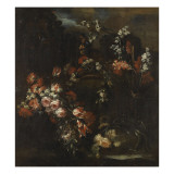 Fleurs dans un paysage