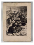Suite lithographique "Hamlet" : l'enterrement d'Ophélie  Hamlet et Laertes se battant