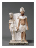 Groupe d'Amenophis IV-Akhenaton et Nefertiti