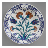 Plat aux oeillets et tulipes