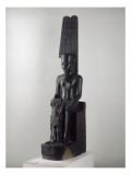 Groupe du dieu Amon protégeant Toutankhamon