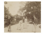 Quatre joueurs de croquet  à Sèvres