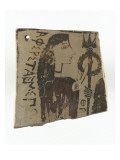 Fragment de plaquette en argile : Amphitrite et Poséidon