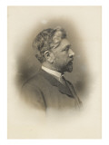 Gustave Eiffel  buste de profil tourné vers la gauche