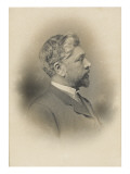 Gustave Eiffel  buste de profil tourné vers la gauche