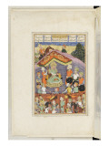 Shahnameh de Ferdowsi ou le Livre des Rois Sohrab regarde la rouge de Gourazeh
