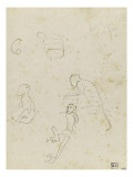Quatre études de singes