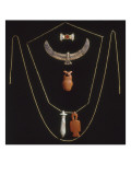 Parure funéraire de Khaemouaset fils de Ramsès II : chaînes et amulettes