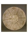 Plat aux armes de l'Infant Juan d'Aragon et de Blanche de Navarre