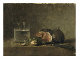 Verre d'eau et figues