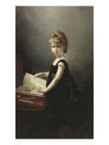 Fillette feuilletant un livre