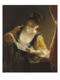 Jeune fille lisant une lettre