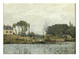 Bateaux à l'écluse de Bougival (Yvelines)