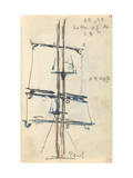 Carnet : Voilure avec annotations manuscrites