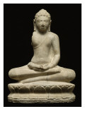 Buddha en méditation  assis sur le lotus