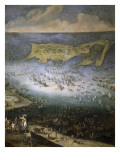 Siège de la citadelle de Saint-Martin dans l'île de Rhé  en 1625