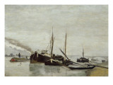 Péniches sur la Seine à Bercy
