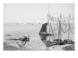 Bateau et filets de pêche
