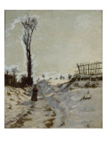 Chemin creux  effet de neige
