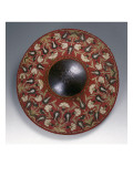 Buckler Shield Decorated with Tulips and Carnations