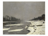 Glaçons sur la Seine à Bougival
