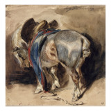 Cheval tourné à gauche