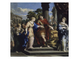 César remet Cléopâtre sur le trône d'Egypte
