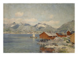 Maisons de pêcheurs à Svolvoer  Lofoden (Norvège)