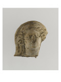 Débris de statuette  tête de femme voilée