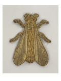 Abeille brodée d'une série de sept réalisées pour une salle du Trône  peut-être Fontainebleau