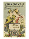 Carte publicitaire du "Musée Nicolas II" (28 Bd Poissonnière  Paris