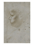 Tête d'enfant de trois quarts