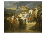Charlemagne reçoit à Paderborn la soumission de Witikind  roi des Saxons en 785