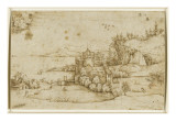 Paysage avec un château-fort