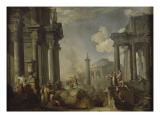 Marcus Curtius se jetant dans le gouffre