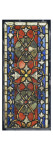 Décor de feuilles d'érable  vitrail provenant de l'église des franciscains de Colmar ()