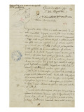 Lettre des officiers municipaux de la ville d'Ajaccio