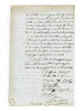 Lettre signalant que la famille rebelle des Bonaparte a quitté la Corse