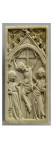 Feuillet de triptyque : Christ en croix entre la Vierge et saint Jean