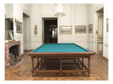 Vue intérieure : cabinets intérieurs du Roi : salon de billard de Louis XVI