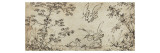 Paysage avec des cigognes