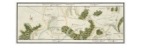 Plan de la route de Paris à Huningue par Troyes et Belfort