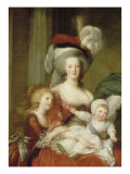 Marie-Antoinette de Lorraine-Hasbourg  reine de France et ses enfants
