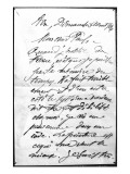 Lettre de Paul Cézanne à son fils