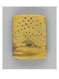 Inro à décor de paon et paysage