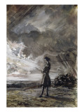 Homme debout dans un paysage