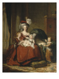 Marie-Antoinette de Lorraine-Hasbourg  reine de France et ses enfants